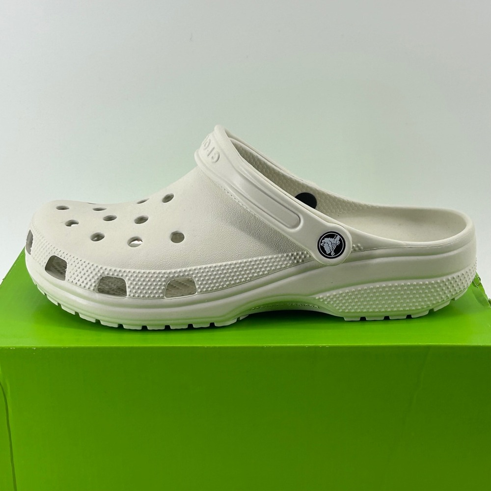 Crocs Classic Clog Mens 9 Womens 11 Linen Off-White 10001-0HZ NWT New
